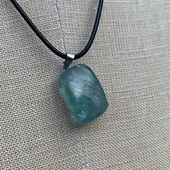 Handmade Funky Genuine Stone Chunk Amulet Necklace - Picture 11 of 16